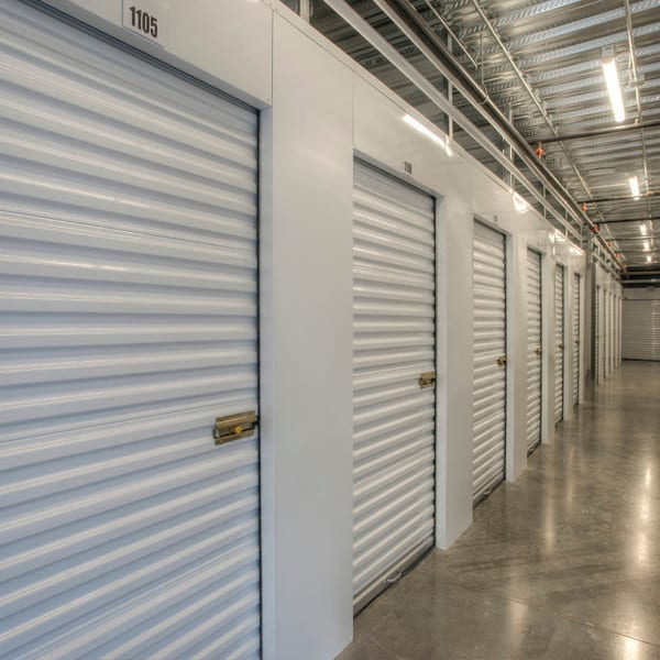 Climate controlled indoor storage units at StorQuest Self Storage in Clearwater, Florida