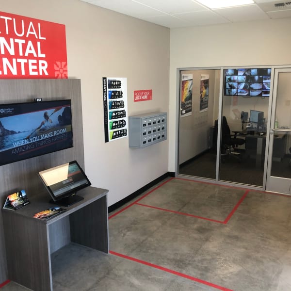 The rental center at StorQuest Express Self Service Storage in Sonora, California