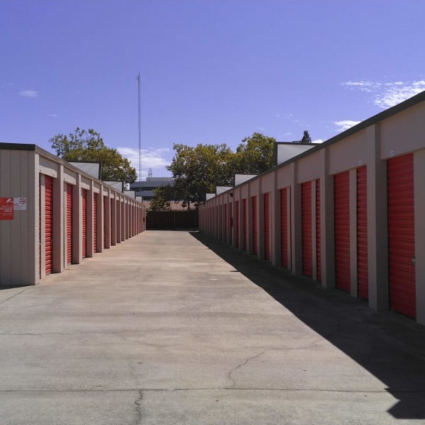 Medium outdoor units at StorQuest Express Self Service Storage in Sacramento, California
