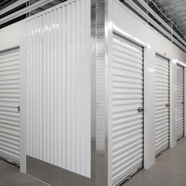 Indoor storage units at StorQuest Express Self Service Storage in Sacramento, California