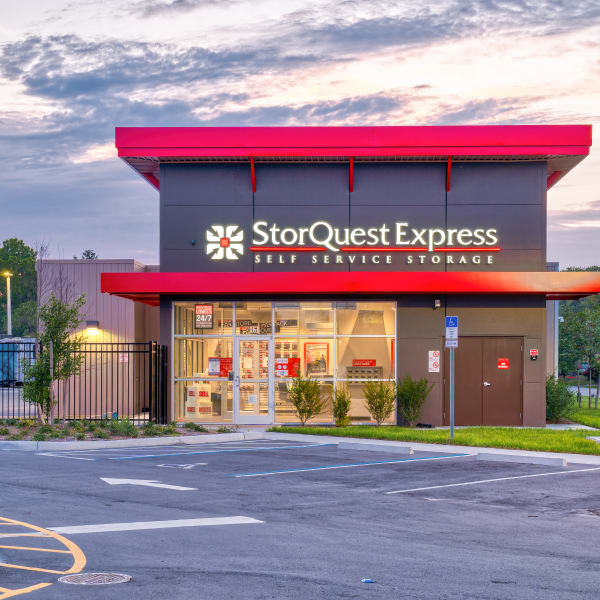 Exterior of StorQuest Express Self Service Storage in Sacramento, California