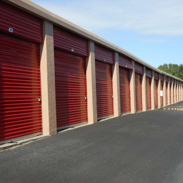 Drive-up access storage units at StorQuest Self Storage in Sarasota, Florida