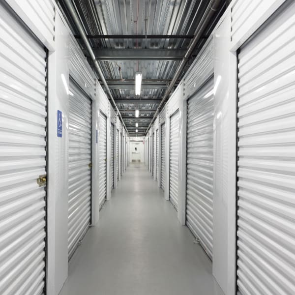 Climate controlled indoor storage units at StorQuest Self Storage in Westbury, New York