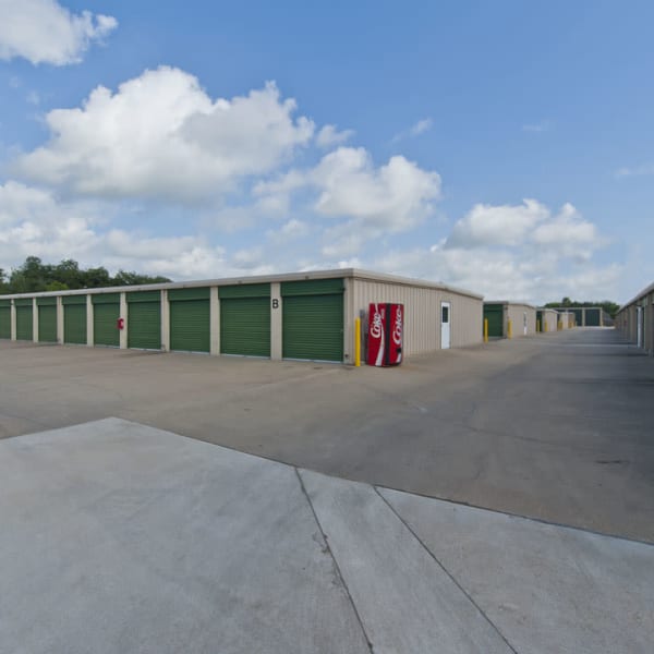 Drive-up access storage units at StorQuest Self Storage in Stockton, California