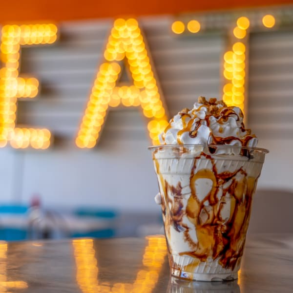 Shake burgers serving a delicious looking drink at The Lex in Tacoma, Washington