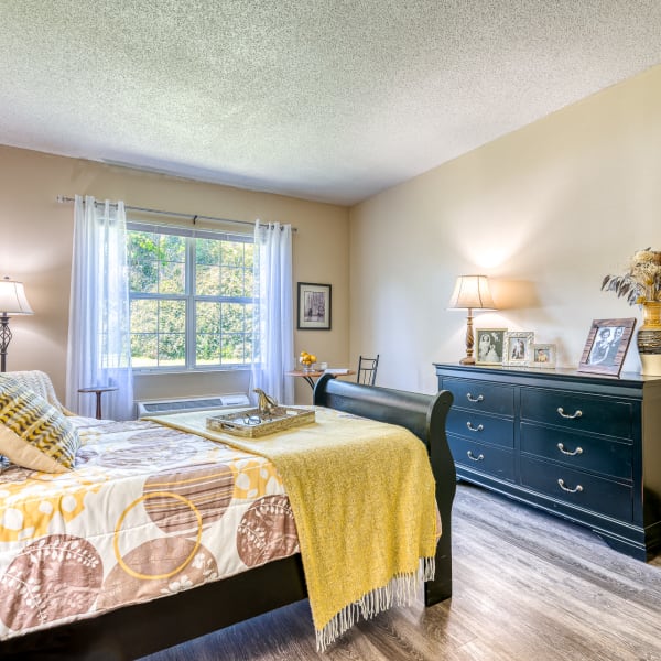 Resident bedroom at Pacifica Senior Living Ocala in Ocala, Florida