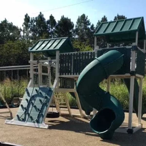 Large playground for kids at Fieldstone Apartment Homes in Mebane, North Carolina