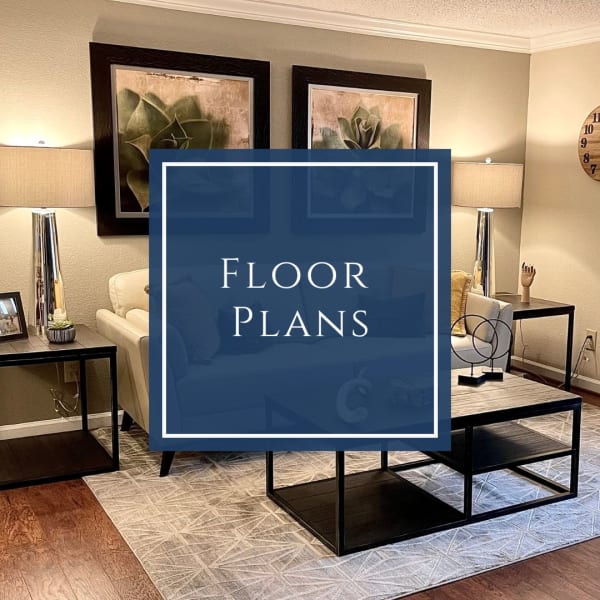 View floor plans at The Abbey at Riverchase in Hoover, Alabama