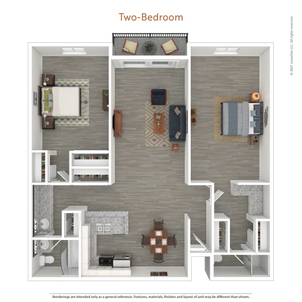 Two-Bedroom Floor Plan