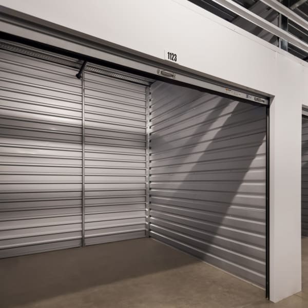 Climate controlled indoor storage units at StorQuest Self Storage in Bellingham, Washington