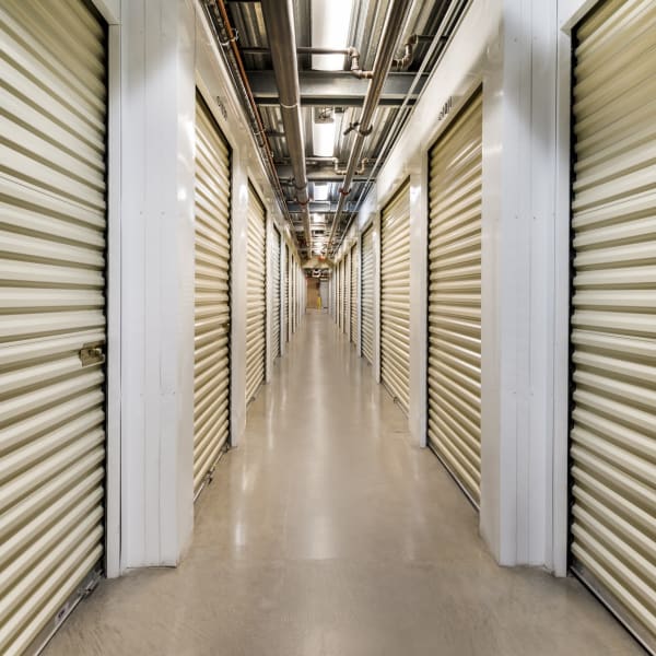 Climate controlled indoor storage units at StorQuest Self Storage in Redwood City, California