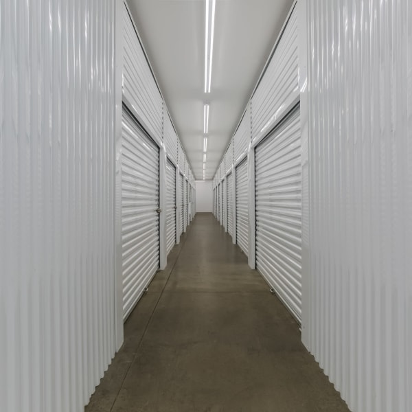 Climate controlled indoor storage units at StorQuest Self Storage in Sarasota, Florida