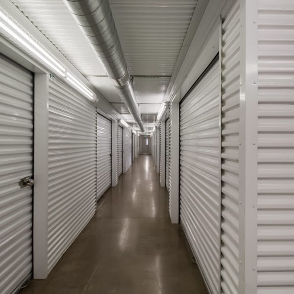 Climate controlled indoor units at StorQuest Self Storage in Sugar Land, Texas