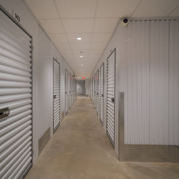 Climate controlled indoor storage units at StorQuest Self Storage in Naples, Florida