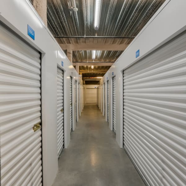 Climate controlled indoor storage units at StorQuest Self Storage in Miami, Florida