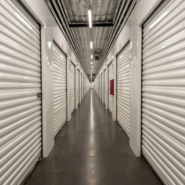 Indoor climate-controlled storage units at StorQuest Express Self Service Storage in Gilbert, Arizona