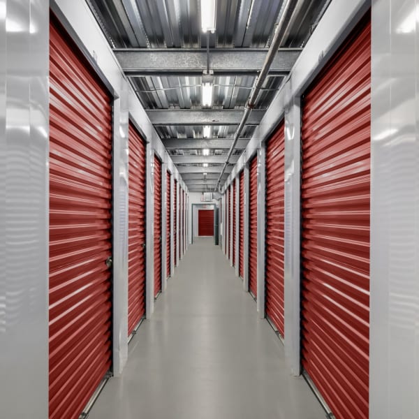 Indoor climate controlled storage units at StorQuest Self Storage in Carlsbad, California