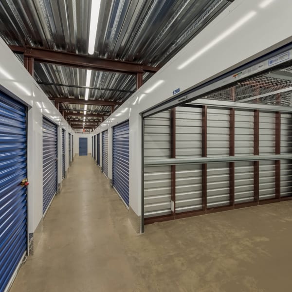 Climate controlled indoor storage units at StorQuest Self Storage in Deer Park, New York