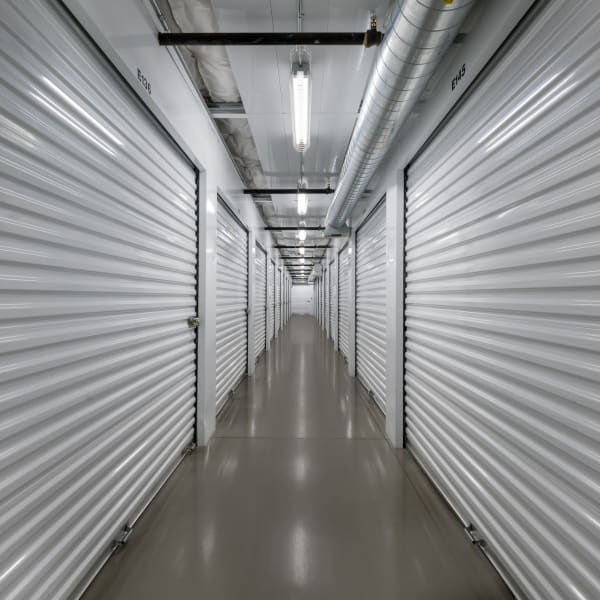 Climate controlled indoor storage units at StorQuest Self Storage in Reno, Nevada
