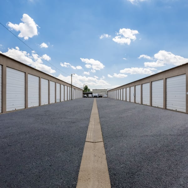 Outdoor storage units and RV parking at Security Storage in Sparks, Nevada