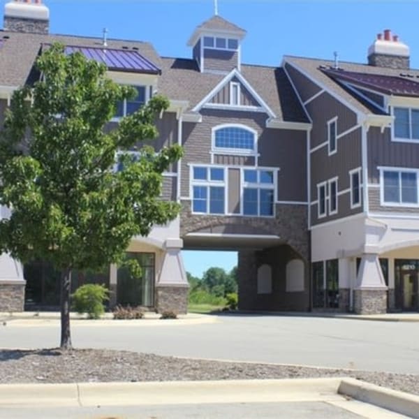 Exterior at Gaslight Village in East Lansing, Michigan