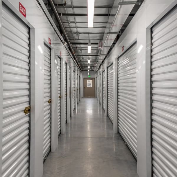 Climate-controlled indoor storage units at StorQuest Self Storage in Auburndale, Florida