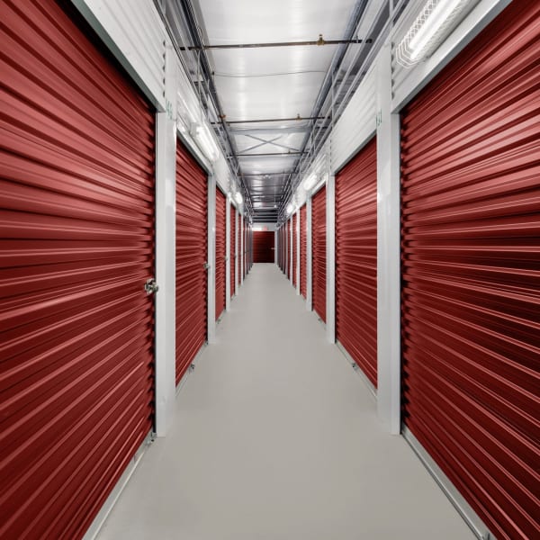 Indoor self storage units at StorQuest Self Storage in Tallahassee, Florida