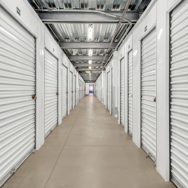 Climate controlled indoor units at StorQuest Self Storage in Stockton, California