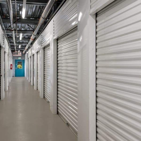 Indoor self storage units at StorQuest Self Storage in Renton, Washington