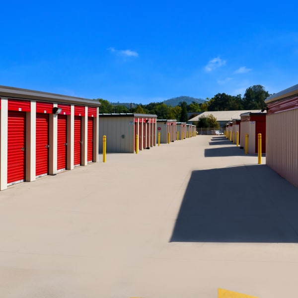 Outdoor storage with easy access at StorQuest Express Self Service Storage in Sonora, California