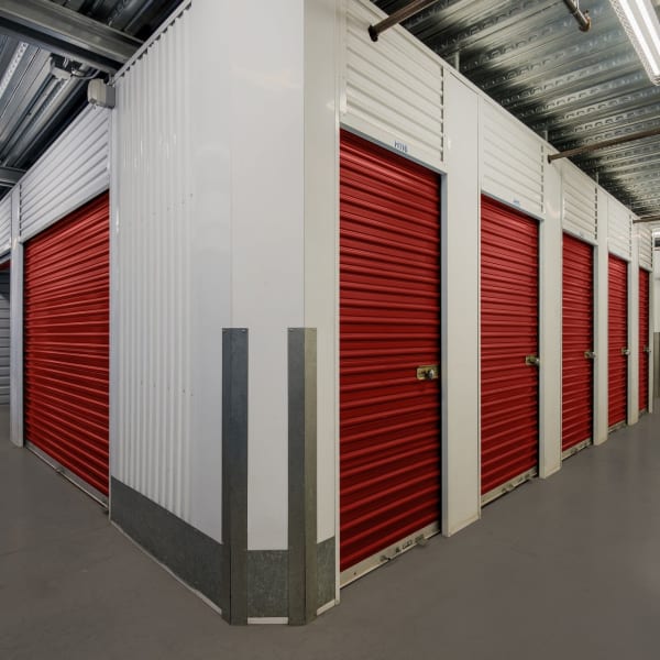 Indoor self storage units at StorQuest Self Storage in Carson, California