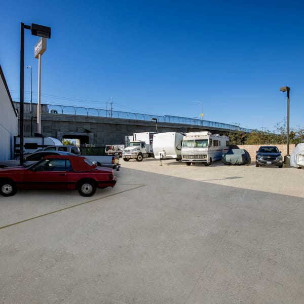 RV and boat storage at StorQuest Self Storage in San Bernardino, California
