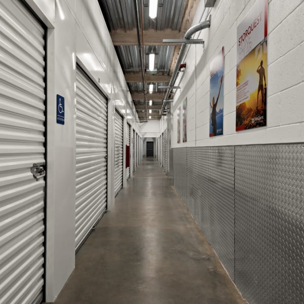 Climate controlled indoor storage units at StorQuest Self Storage in Ventura, California