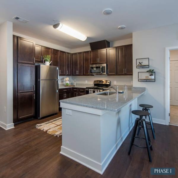 Modern kitchen at Palmer's Creek, Fredericksburg, Virginia