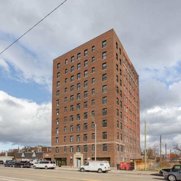 View of housing community at Detroit Living in Detroit, 