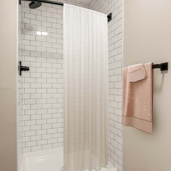 Bathroom with a shower at Detroit Living in Detroit, Michigan
