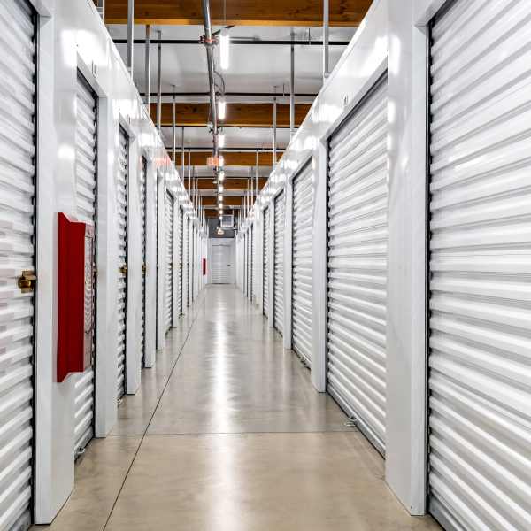 Indoor self storage units at StorQuest Self Storage in Stockton, California