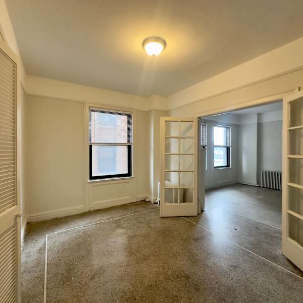 Dining room space at Detroit Living in Detroit, Michigan
