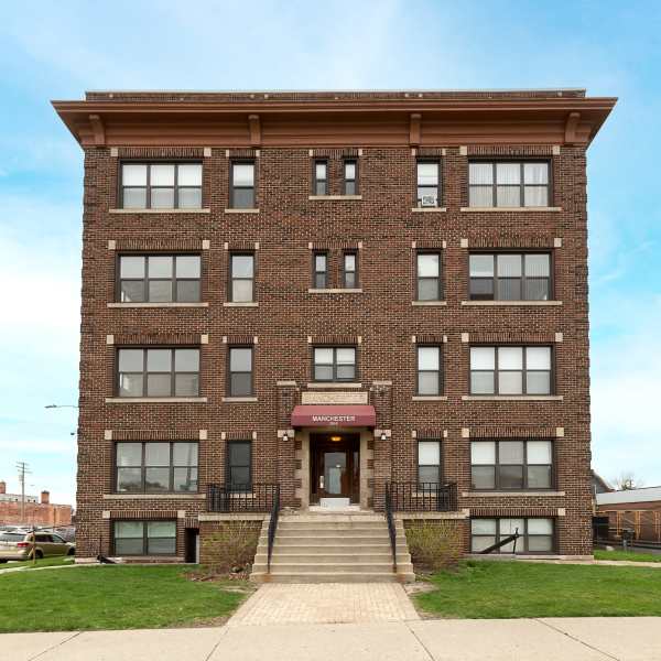Exterior building at Detroit Living in Detroit, Michigan