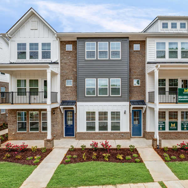 Outdoor fireplace pavilion at The Courts at Maverick Yards in Mauldin, South Carolina