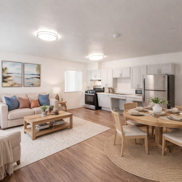 View floor plans offered at Kings Villages in Pasadena, California