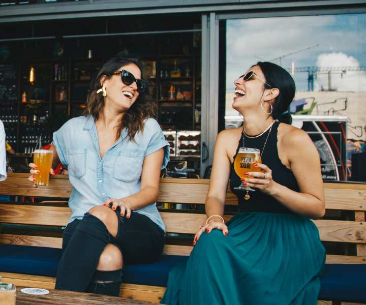 Friends having fun near Milan in Austin, Texas