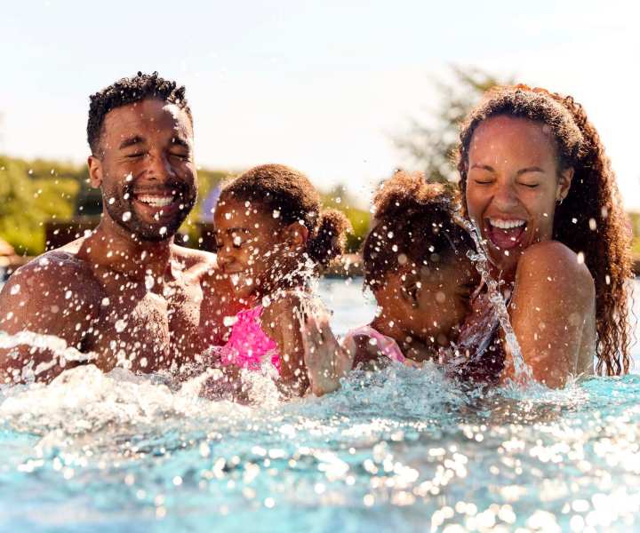 Swimming pool at Cedarwood in Gretna, Louisiana