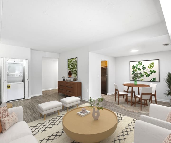 Interior of a modern apartment home at Montgomery Club V in Gaithersburg, Maryland