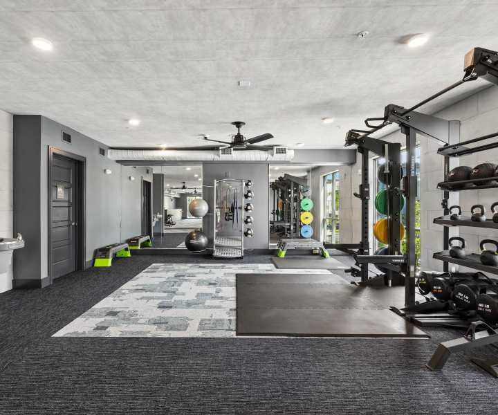 Fitness center at The Walton in Sanford, Florida