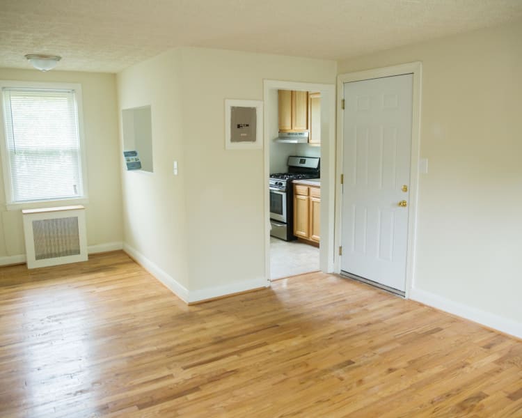 Beautiful hardwood floors at Ivy Crossing at Catonsville in Catonsville, Maryland