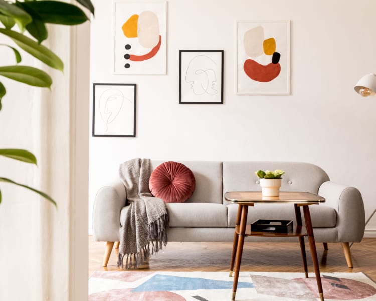 Wonderful living room art at Fairbrooke Senior Apartments in Aberdeen, Maryland