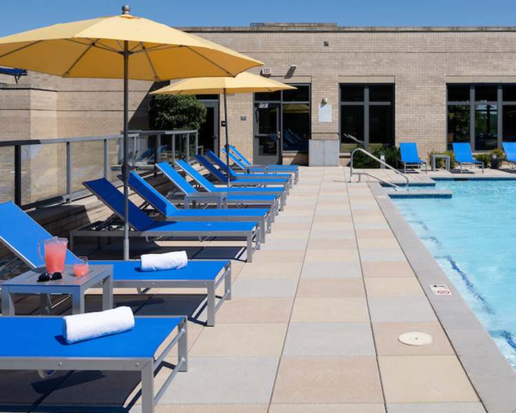 Lounge poolside at 2001 Clarendon BLVD in Arlington, Virginia