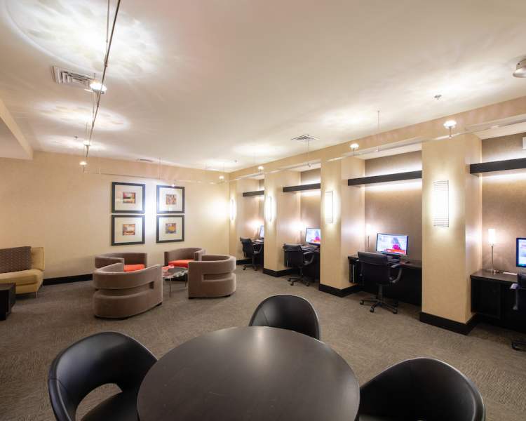 Business center at The Eden in Baltimore, Maryland