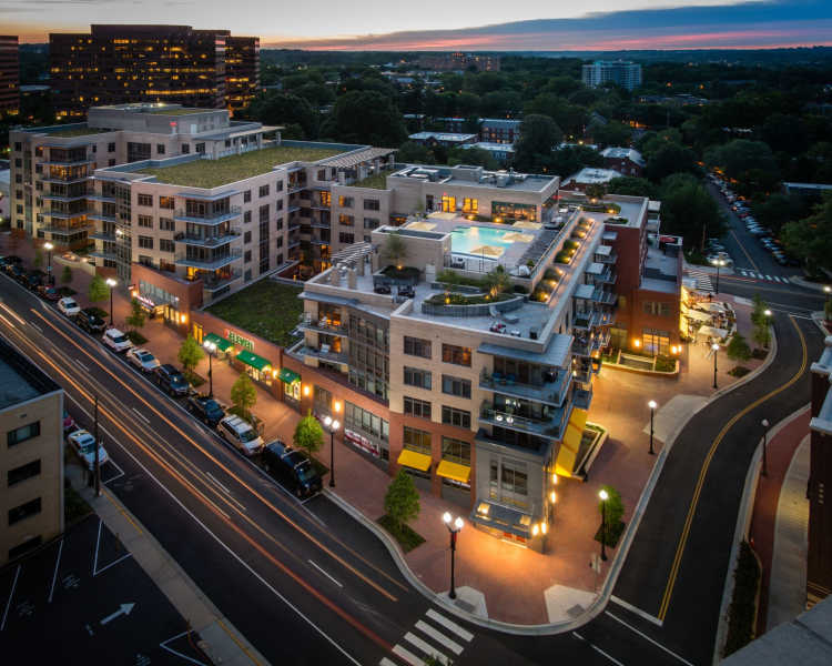 Overhead view of property at 2001 Clarendon BLVD in Arlington, Virginia